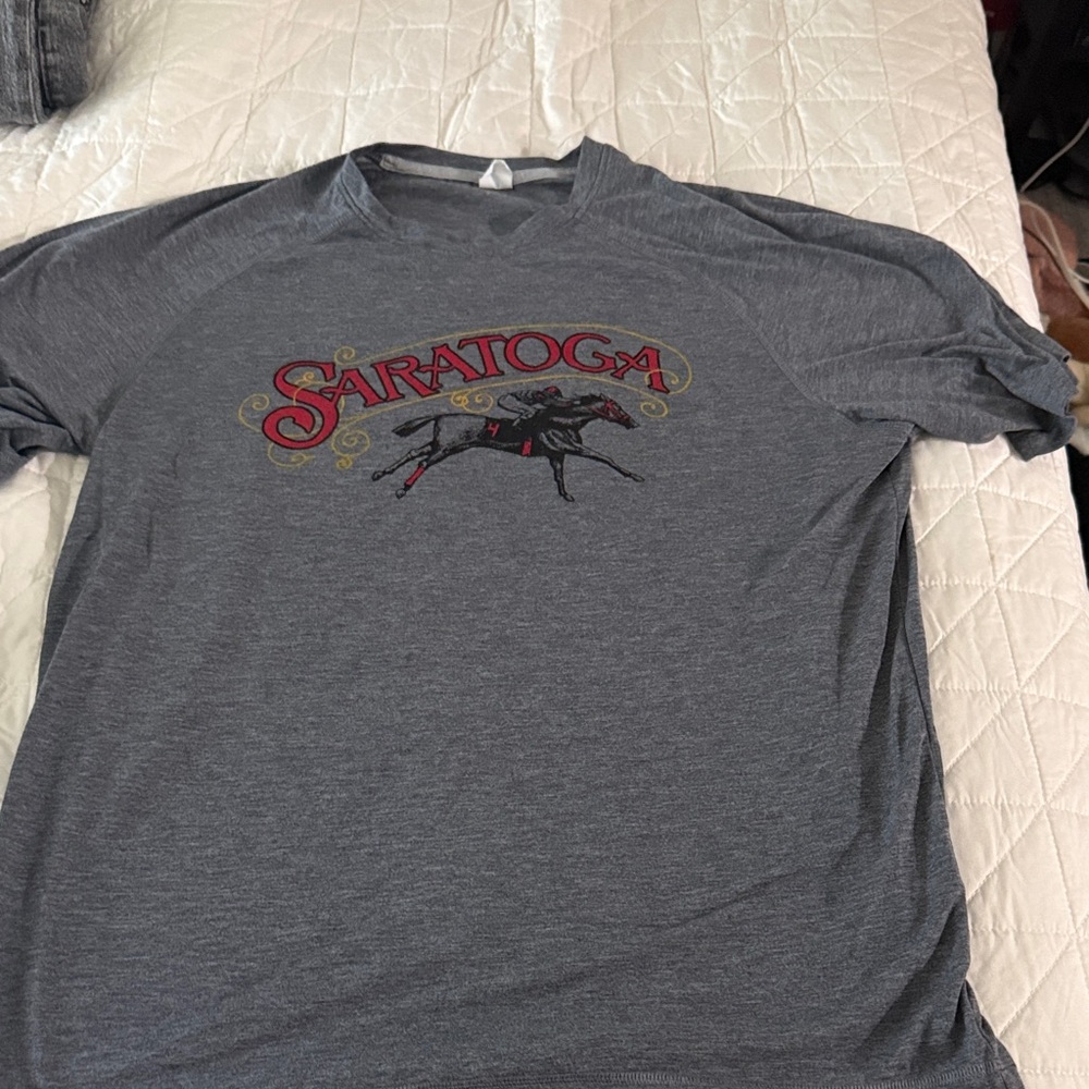 Saratoga Grey Short Sleeve Graphic Tee
